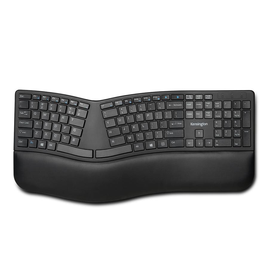 Teclado Inalambrico Pro Fit Ergonomico Negro