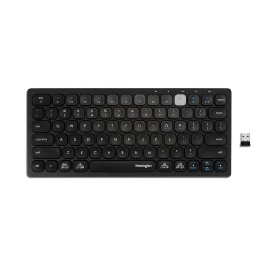 Vista 2 de Teclado Inalambrico Compacto Bluetooth Negro