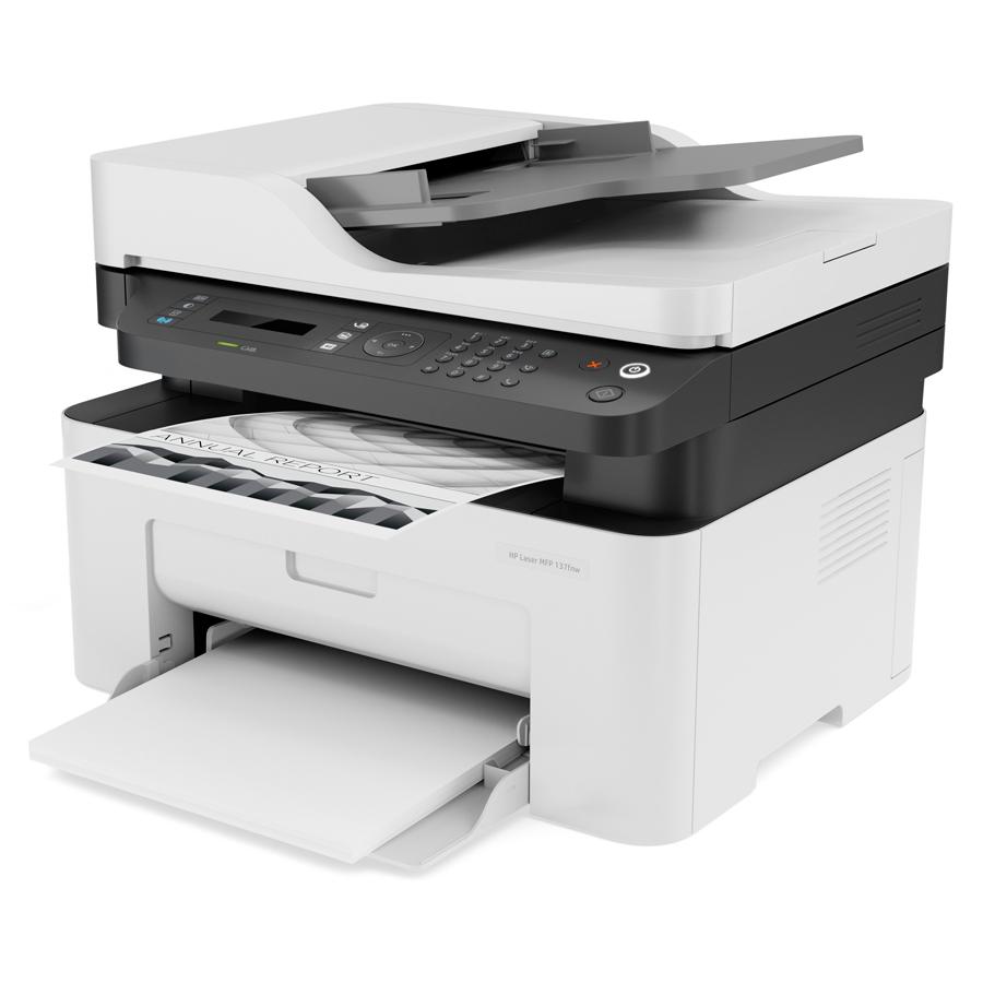 Vista 3 de Multifuncional Laser HP Laser MFP 137fnw Mono