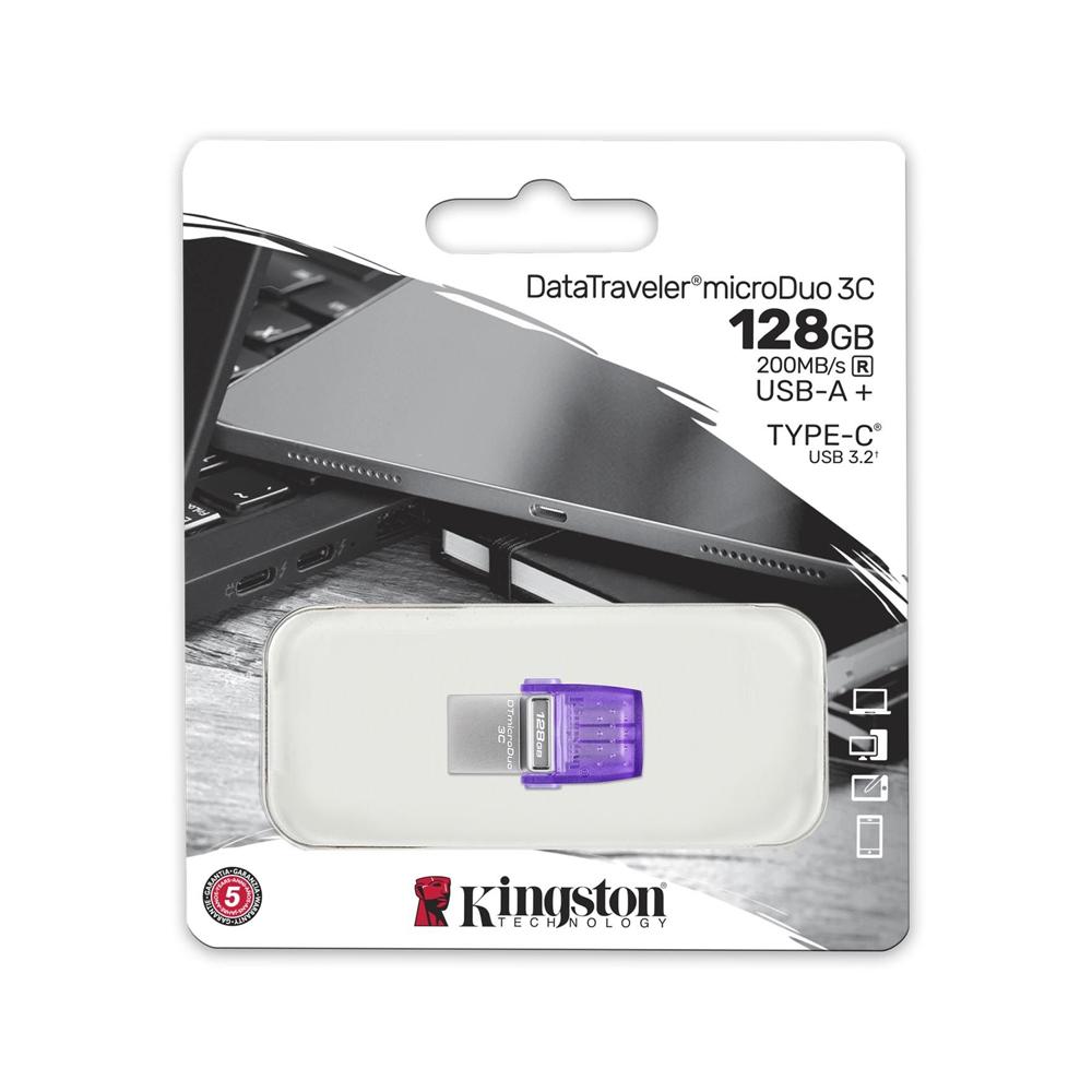 Vista 2 de Pendrive 128GB DataTraveler microDuo 3C200MB/sdual