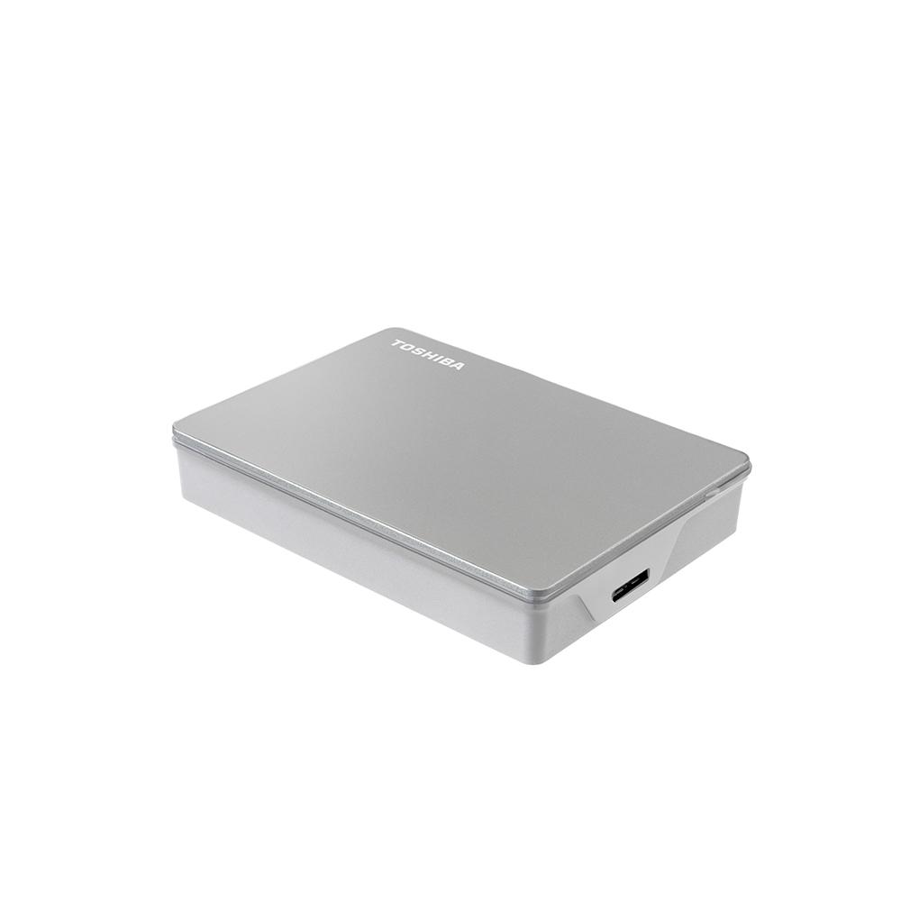 Vista 4 de Disco Duro Toshiba 4TB Externo Canvio Flex - Silve