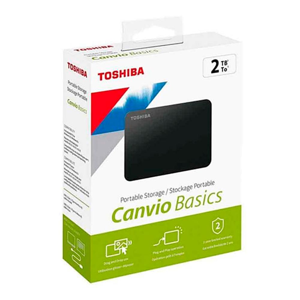 Disco Duro Toshiba 4TB Externo Canvio Basics Black