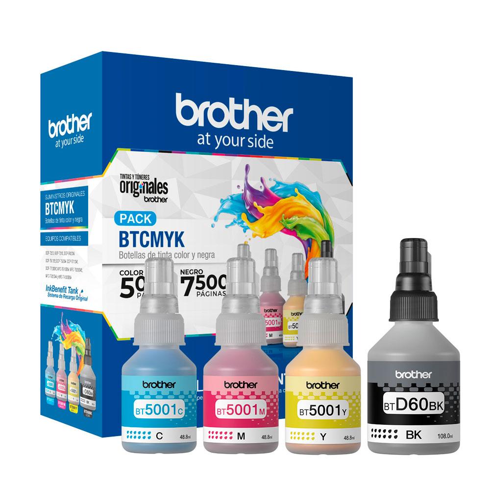 Pack Botella Brother BTCMYK