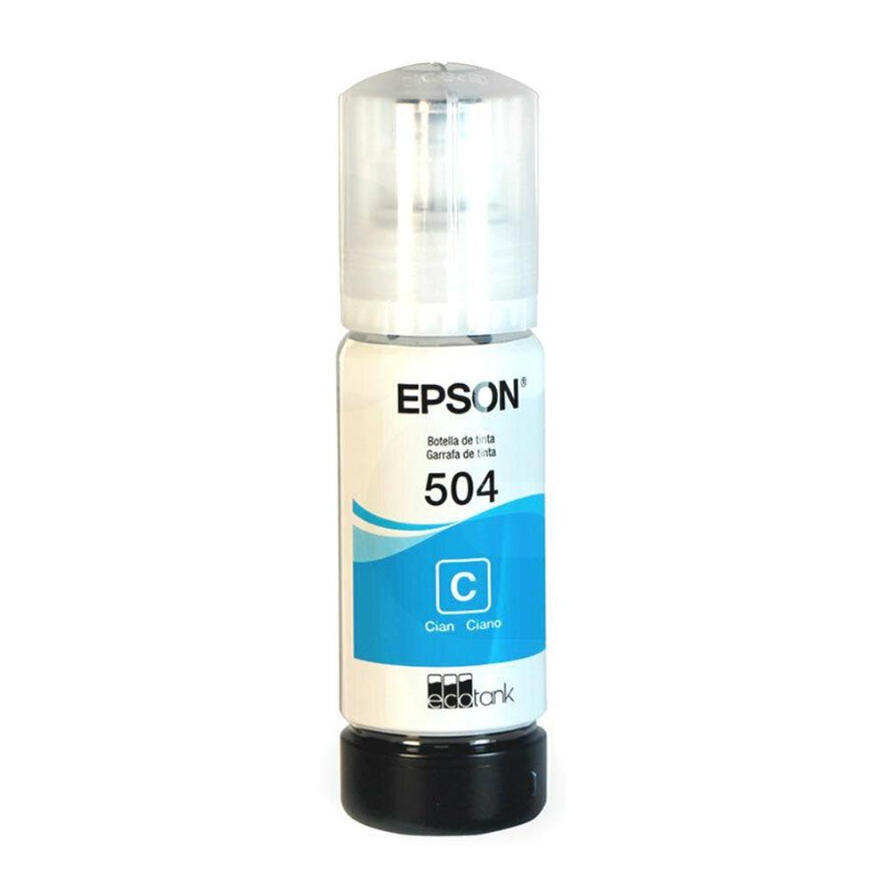 Vista 2 de Tinta Botella de Cian Epson T504