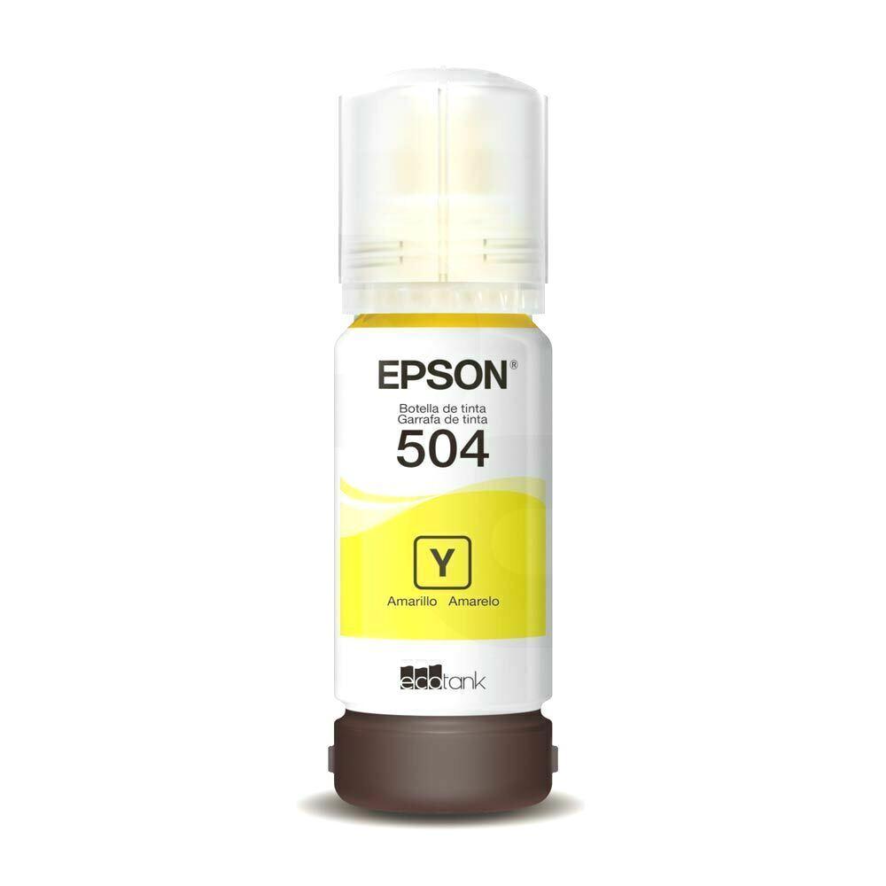 Vista 2 de Tinta Botella de Amarillo Epson T504