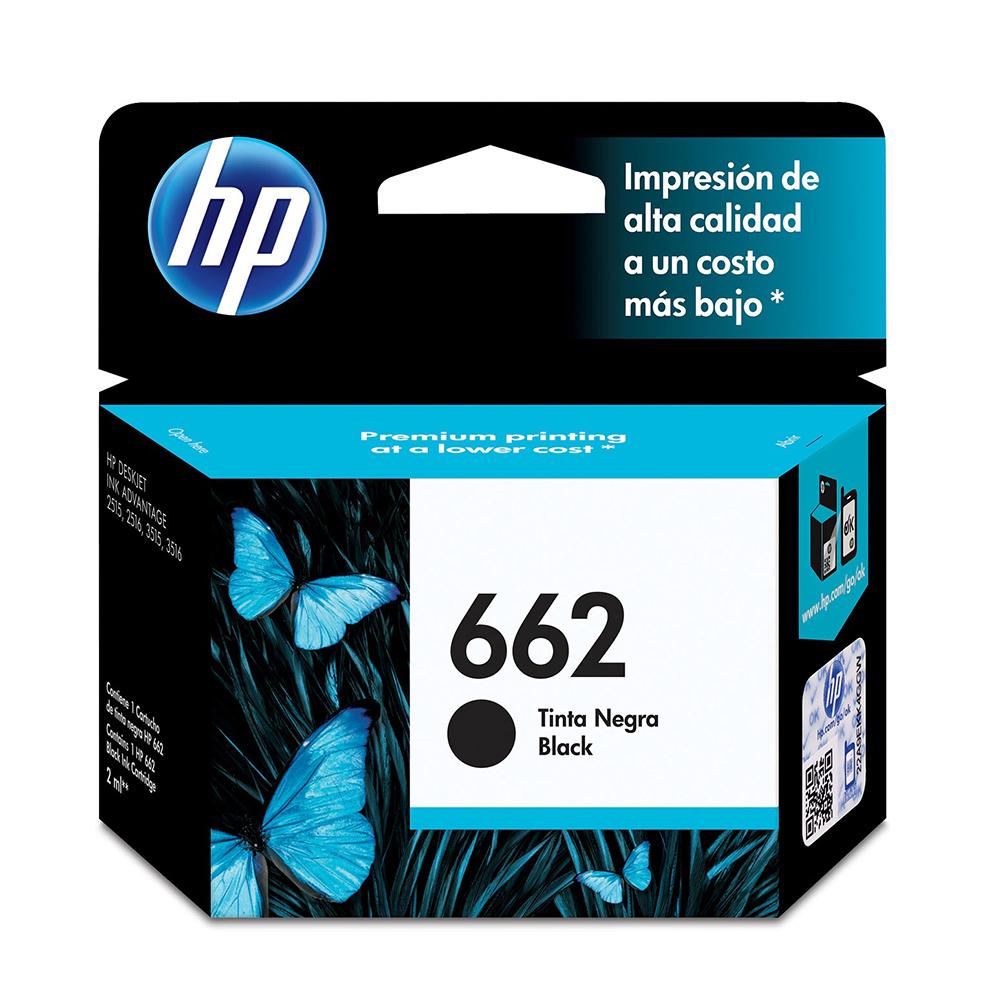 Tinta HP 662 Black Ink Cartridge