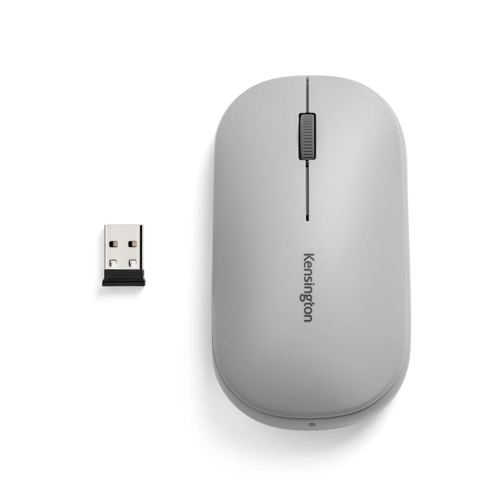 Vista 2 de Mouse Slimblade 2.0 Gris Conexion USB-Bluetooth