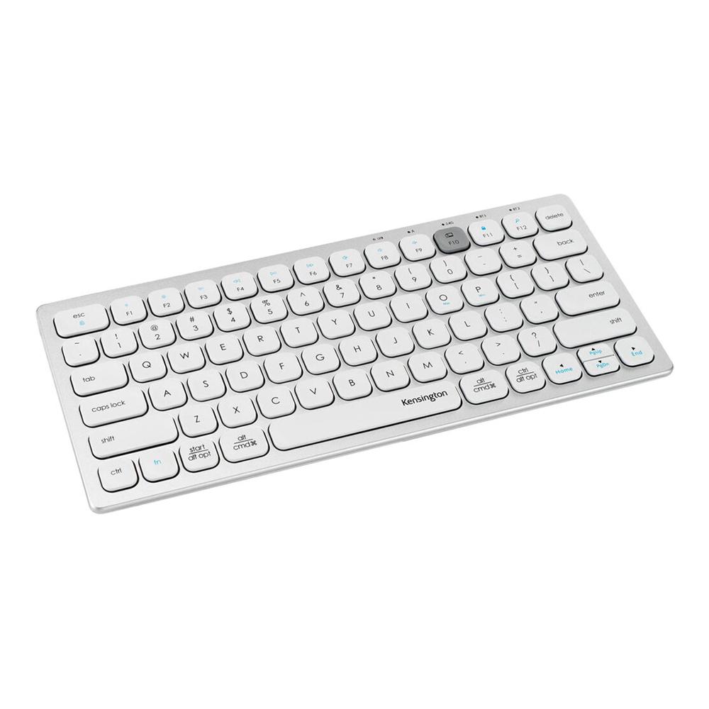 Teclado Inalambrico Compacto Bluetooth Blanco