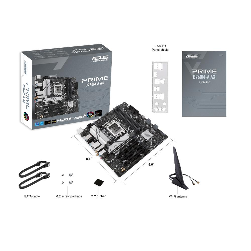Vista 4 de Tarjeta madre Asus Prime PRIME B760M-A AX6 II