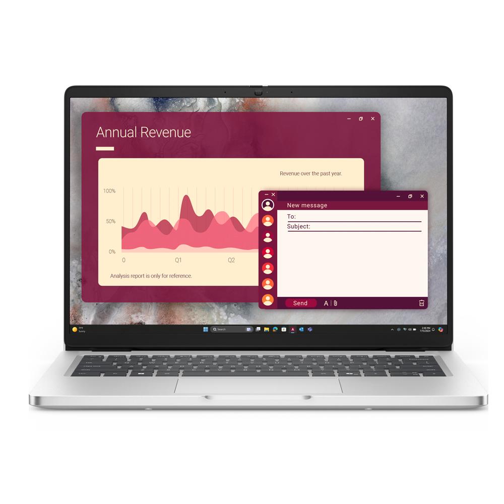 Notebook DELL PRO14 SILVER U7 255U 32GB 1TB W11 3Y