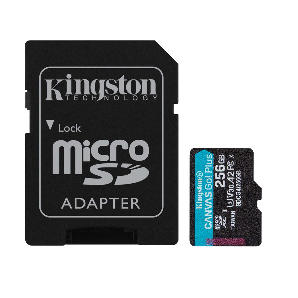 Vista 2 de Memoria Kingston 256GBmicroSDXC Canvas GoPlus Gen4