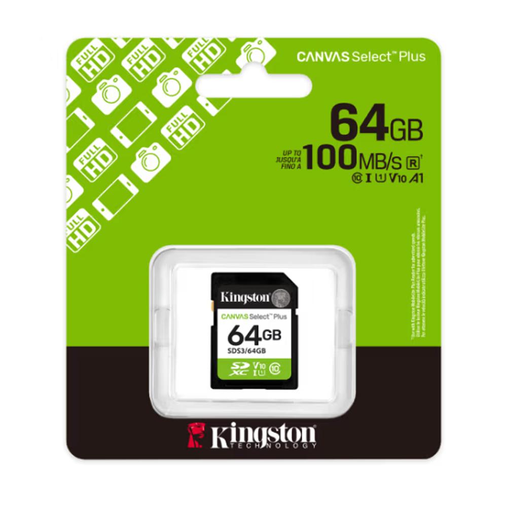Memoria 64GB SD XC Canvas Select Plus Gen3 100MB/s