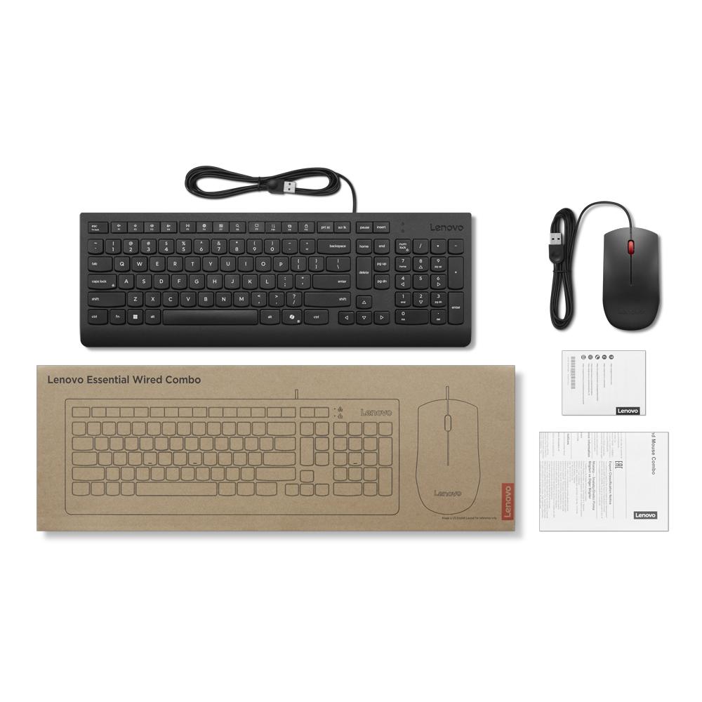 Vista 3 de KIT TECLADO + MOUSE CON CABLE